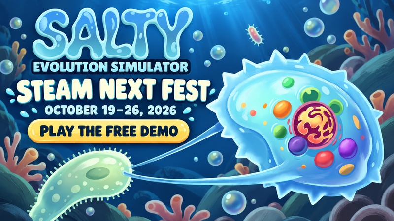Salty Steam Next Fest event cover, October 19–26, play the free demo