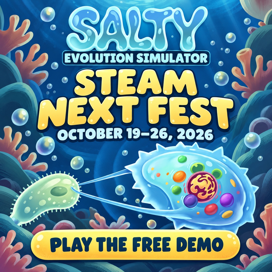 Salty Steam Next Fest social post, October 19–26, play the free demo
